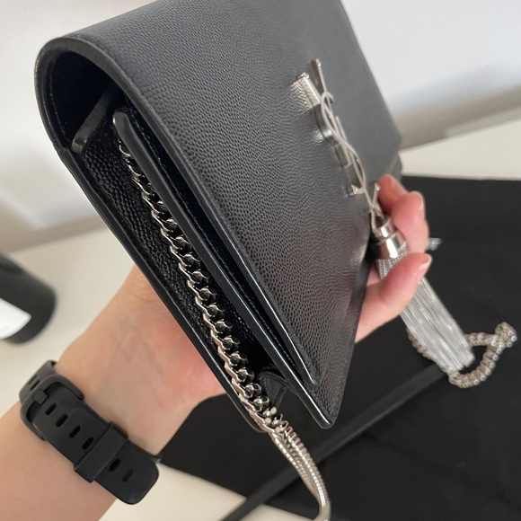 Ysl Saint Laurent Kate Tassel Chain Wallet - Picture 7 of 12